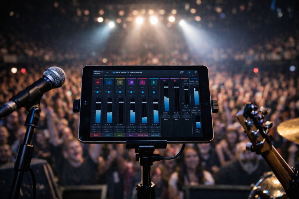 BackTrackR on iPad at a live performance